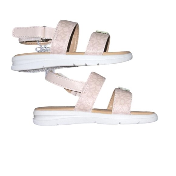 DKNY Girls Sandals With Adjustable Velcro Straps Size 7 - Picture 3 of 3
